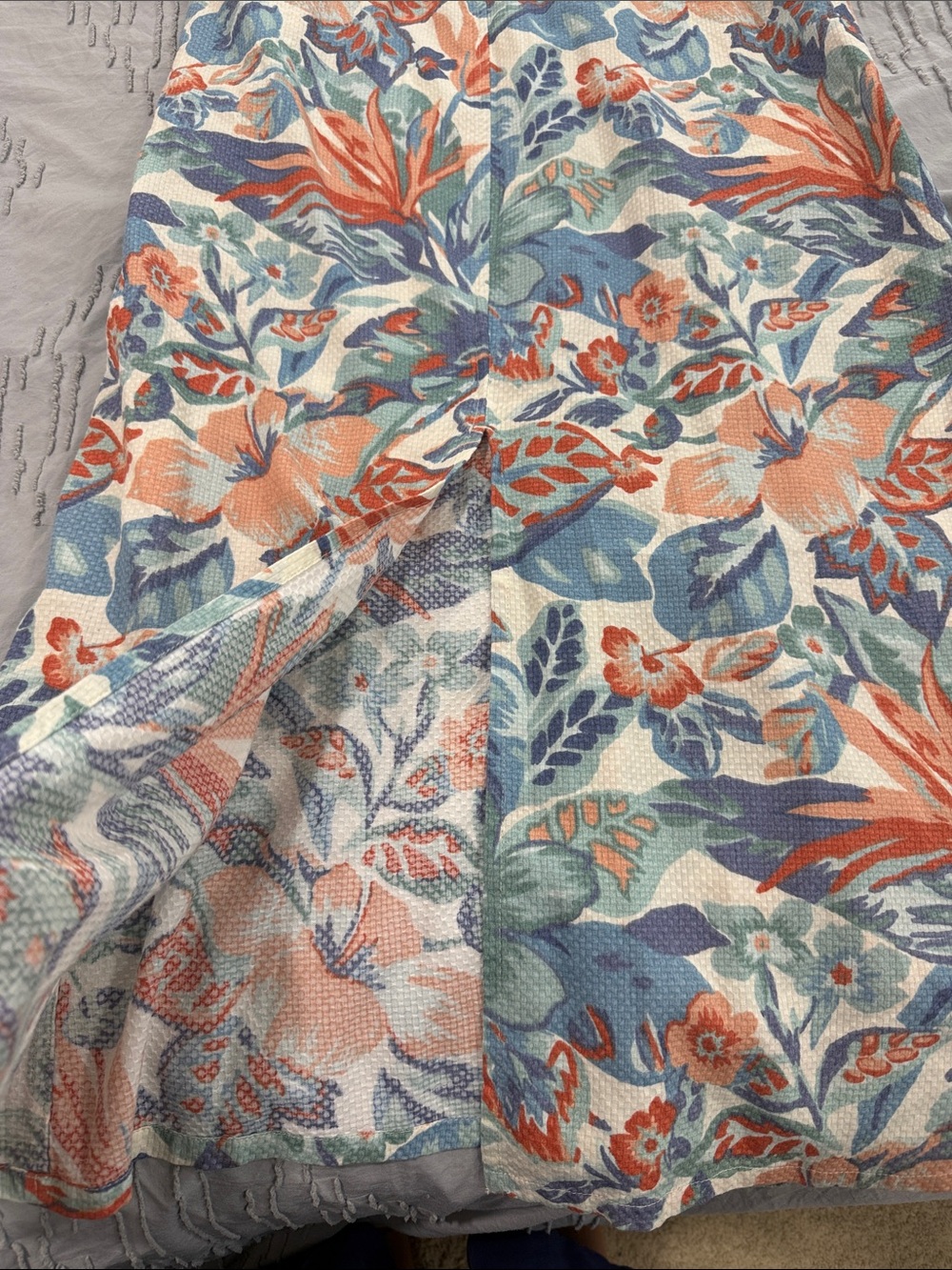 Faherty Blue and Coral Floral Halter Dress NWOT with POCKETS!!! - Picture 11 of 15